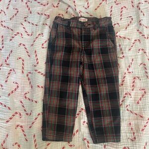 Cat & Jack Kids Plaid Chinos in Black, Red, and Green